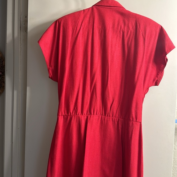 Charles Bianco 💯 %!silk, cap sleeves, 2 slit pockets, wrap style. Barely worn - Picture 3 of 6